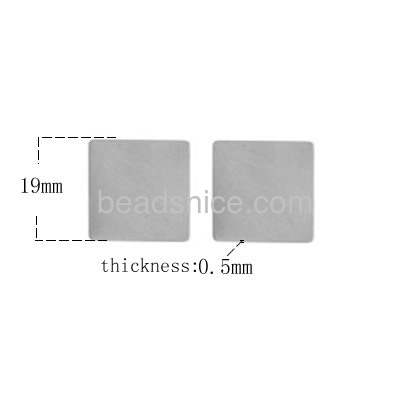 stainless steel stamping blanks,square undrilled,