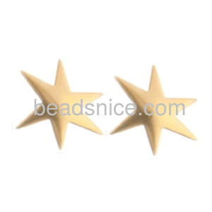 Pendant Stamping Undrilled Pendant Jewelry Findings Blank Stainless Steelstar-shaped