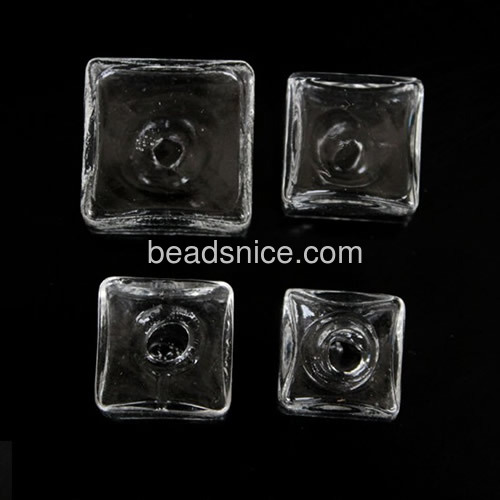 Zakka square liquid glass rings parts for fashion accessory