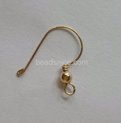 Earring wire french with 3mm ball gold filled