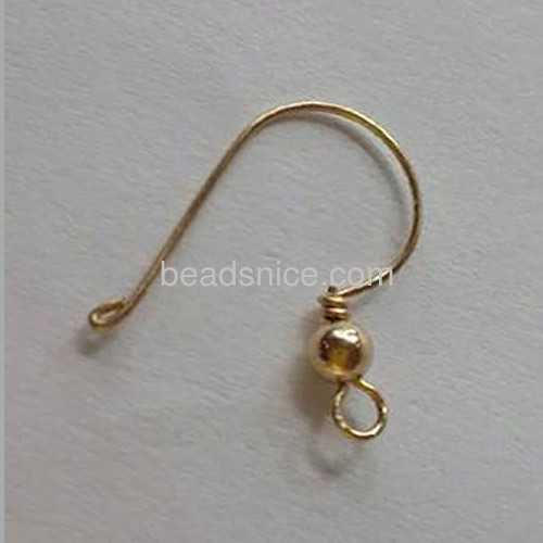 Earring wire french with 3mm ball gold filled