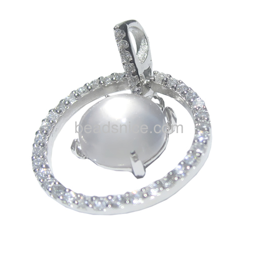 CZ Pendant sterling silver jewelry nice for necklace