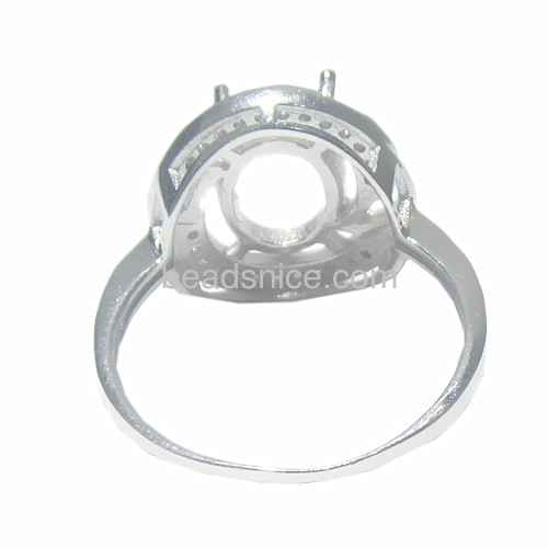 Ring setting CZ 925 sterling silver jewelry ring