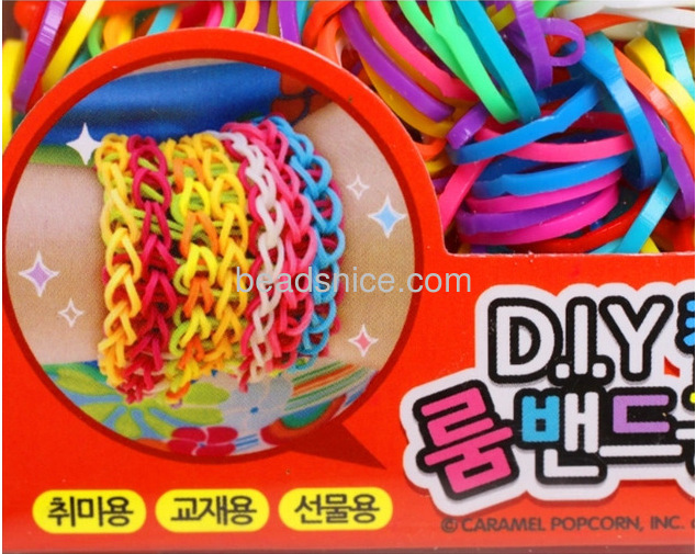 Korean self circle bracelet silicone band hair rope Korean version of the small jewelry bracelets DIY intelligence head