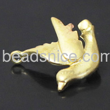 Brass pendant connector with lovely birds