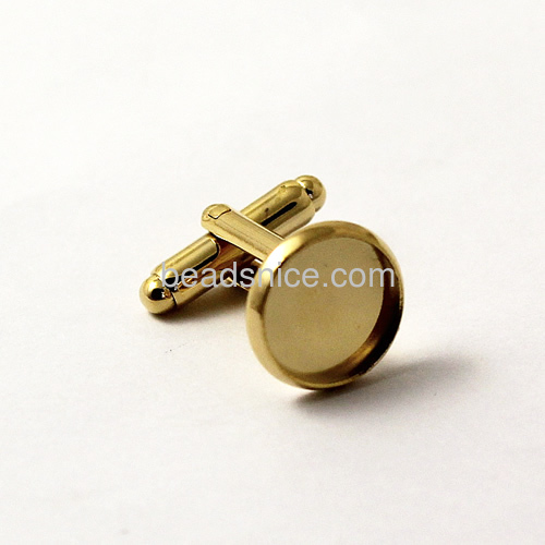 Vacuum real gold plating, More than 2 microns thick, cuff links,Brass,cufflink backs,