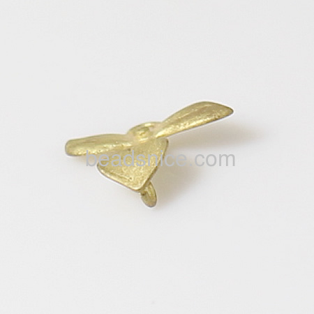 Pendant brass flower shaped 11X9mm