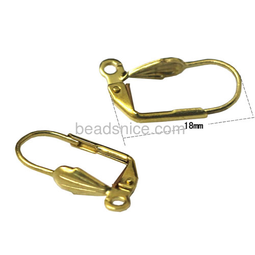Brass  earrings  jewelry findings