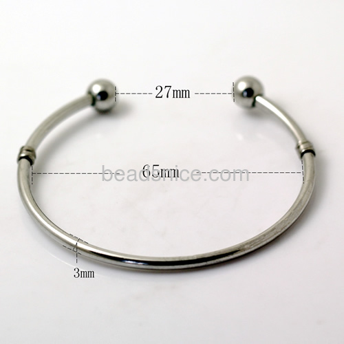 Bracelet blanks brass nickel-free lead-safe flat round 65mm