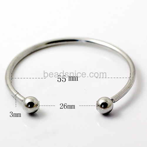 Bracelet blanks brass nickel-free lead-safe flat round 55mm