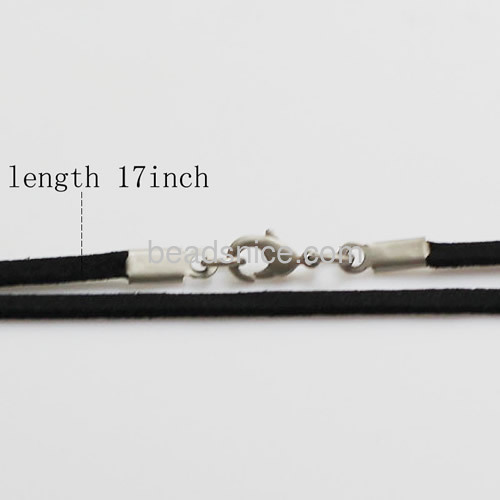 Necklace velvet rope 2.5mm 16inch