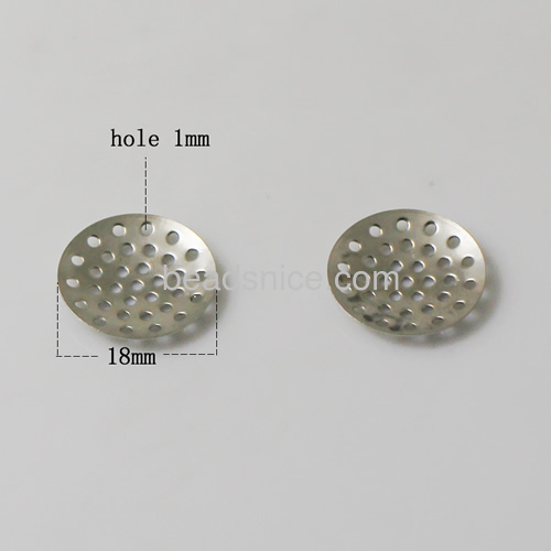 Stamping blank Jewelry findings brass nickel free lead safe hollow round