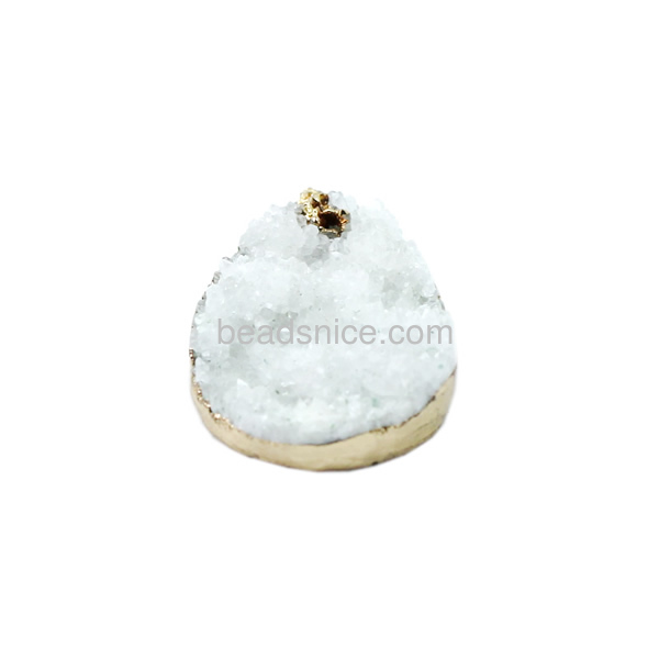 Druzy Pendant pear wholesale druzy jewelry