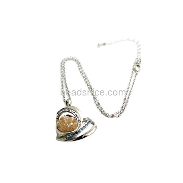 Nacklace pendant druzy stones wholesale jewelry design
