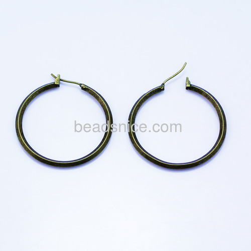 Earring hook finding hoop brass round nice for earring DIY