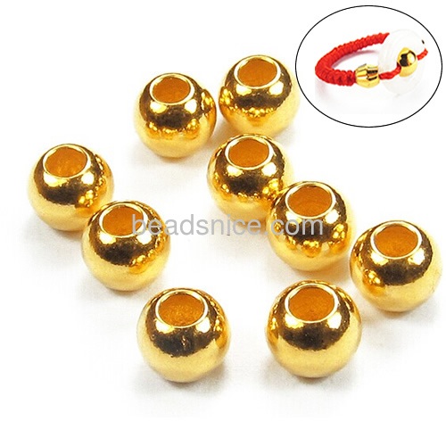 Belo Qi 999 millipede transfer gold beads round beads complete specifications can be customized bracelet ring 3mm4 mm