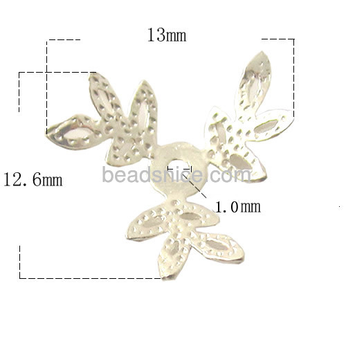 925 Silver flower beads cap great for vintage beads