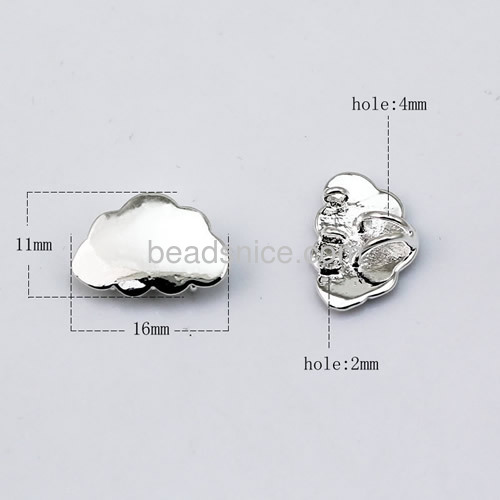 Pendant charm Jewelry pendant findings brass A sheet of cloud