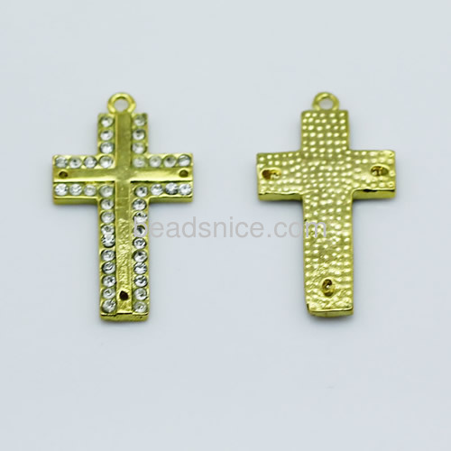 Pendant with rhinestones Jewelry Pendants Zinc alloy cross
