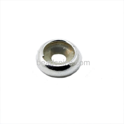 Crimp Beads Jewelry Beads Sterling silver Donut