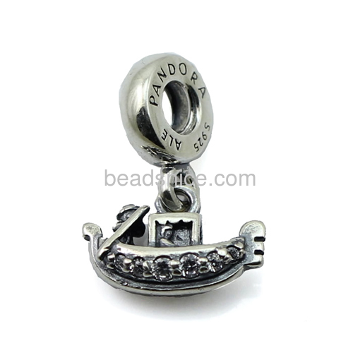 925 sterling silver dangle beads fit european bead charm bracelet