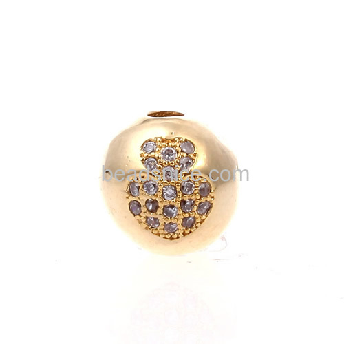 High-grade copper jewelry supply wholesale fashion copper spherical pendant