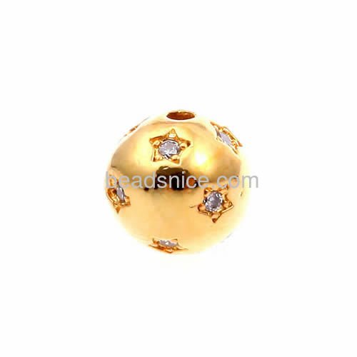 Korean version of the micro- spherical pendant inlaid brass pendant fashion manufacturers supply