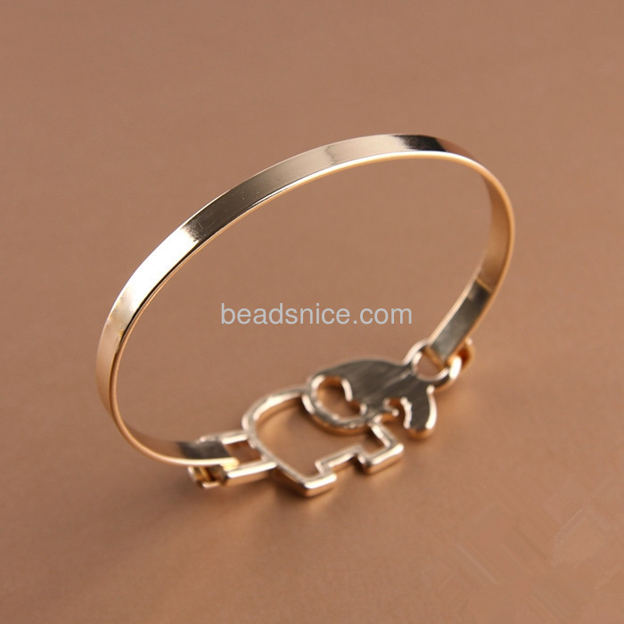 Fashion bangle elephant braceletes pulseiras animal bracelet wholesale