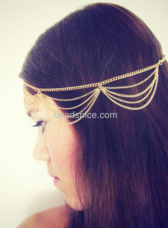 Head chain personalized aesthetic multilayer tassel chain headdress