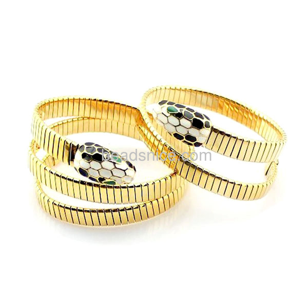 twins snake bracelet women 18k gold serpentine titanium steel bracelet