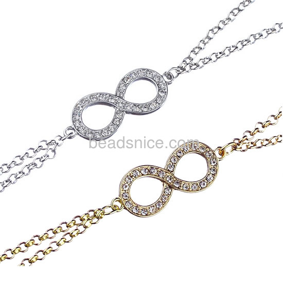 gold body chain necklace with infinity pendant unique rhinestone body chain jewelry wholeale