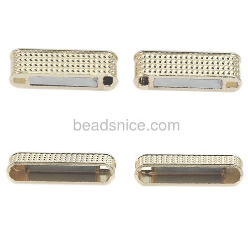 Magnetic clasps for bracelets zinc alloy rectangle
