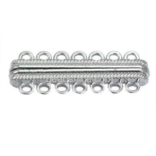 Bracelet clasps wholesale 7 hole  zinc lloy