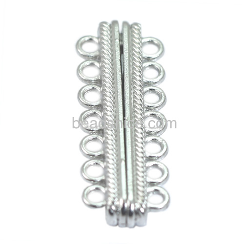 Bracelet clasps wholesale 7 hole  zinc lloy