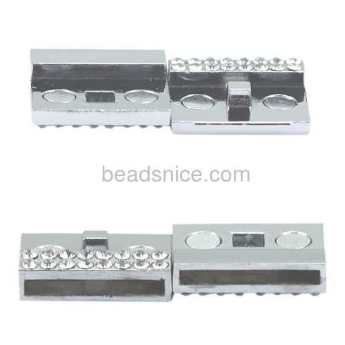 Bracelet clasp zamak  handmade plated lead-safe nickel-free