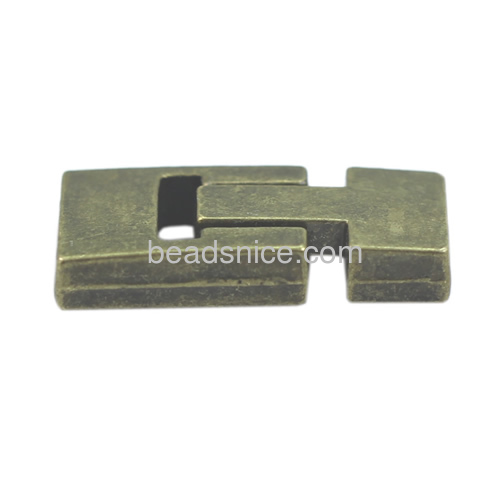 Magnetic Clasps flat Leather finding zamak  handmade plated