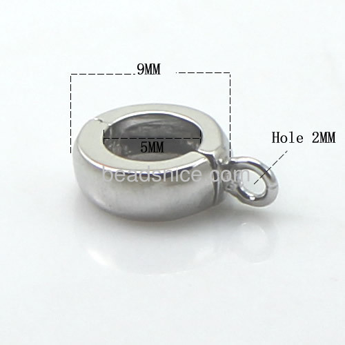 Round clasp hook pendant connector enhancer clasps for dangle pendants wholesale jewelry accessories stering silver