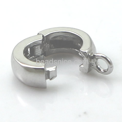 Round clasp hook pendant connector enhancer clasps for dangle pendants wholesale jewelry accessories stering silver