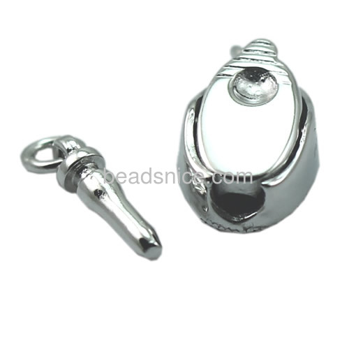 Metal clasp 925 streling silver clasp for jewelry making wholesale DIY flower pattern oval shaped