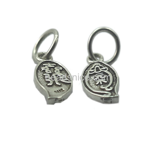 925 sterling silver pendant charms personalized pendant for bracelet wholesale jewelry accessory diy
