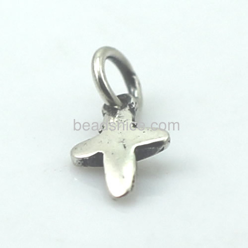 Cross pendants charms tiny delicate necklace pendant fit bracelets bangles wholesale fashion jewelry accessories sterling silver