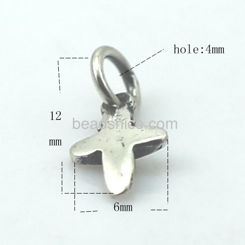 Cross pendants charms tiny delicate necklace pendant fit bracelets bangles wholesale fashion jewelry accessories sterling silver