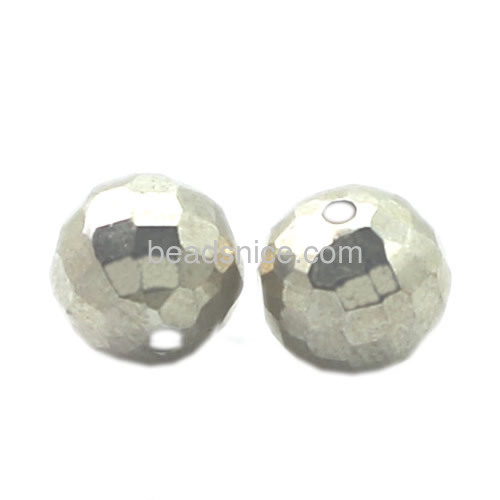 925 sterling silver 8mm faceted beads round beads for jewelry making