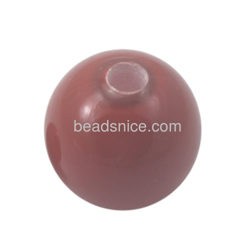 Round natural shell beads red for necklace & bracelet making jewelry making findings