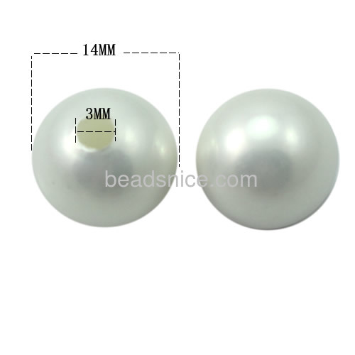 Wholesale shell beads round loose beads for jewelry making