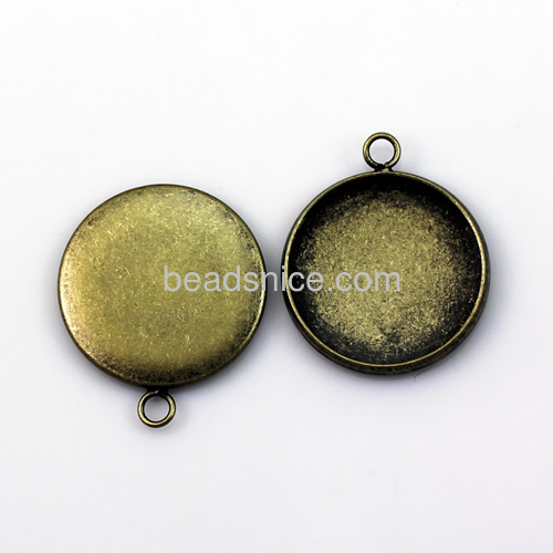 Brass pendant,20MM,Nickel-Free,Lead-Safe,
