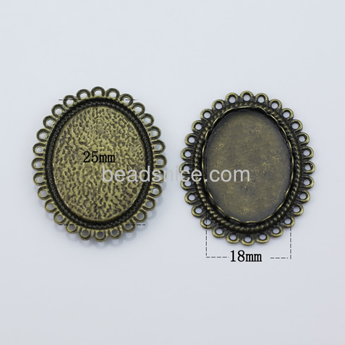 Bezel cup, brass, round, rack plating, lead-safe, nickel-free, 0val