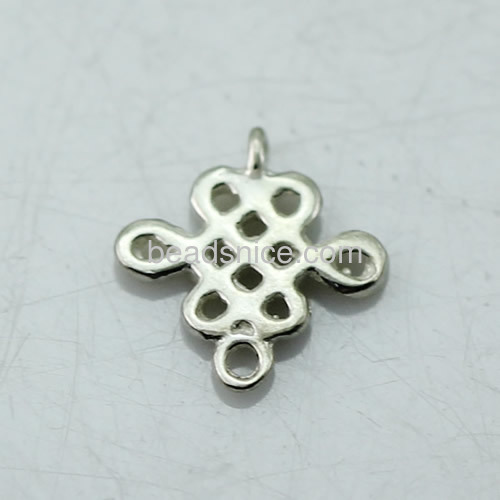 Chinese knot pendant charm 925 sterling silver unique designs for necklace making