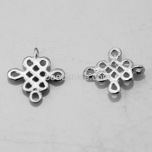 Chinese knot pendant charm 925 sterling silver unique designs for necklace making