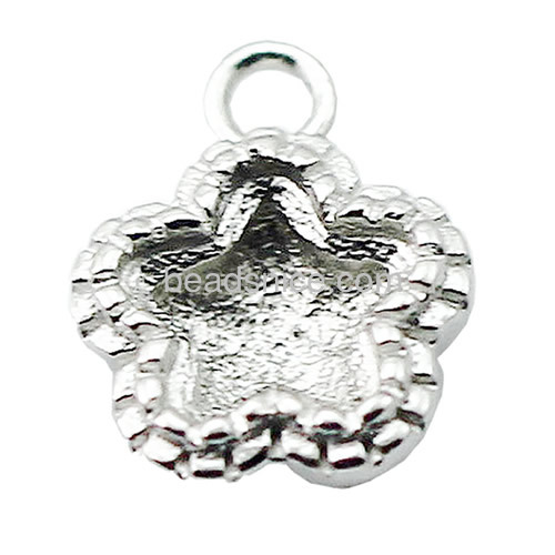 Pendant setting 925 sterling silver star pendant base for jewelry making